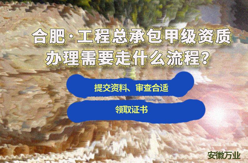 合肥工程總承包甲級資質(zhì)辦理需要走什么流程？
